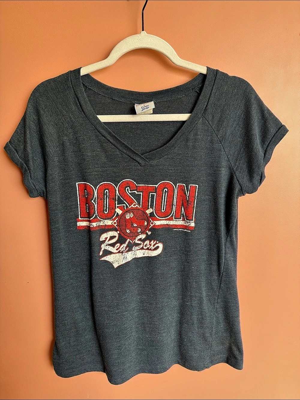 Vintage MLB Boston Red Sox Graphic Tee Gray XL